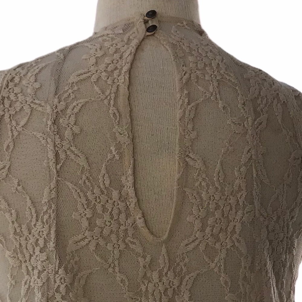 Free People Lace Romantic Boho Victorian Angel Core Sleeveless Top Woman’s XS - Picture 6 of 6